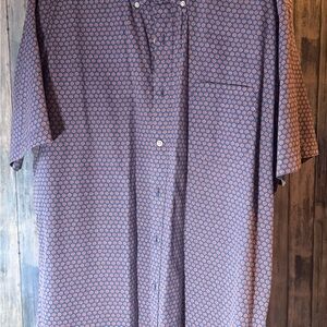 J. Crew Blue and Red Patterned Casual Shirt